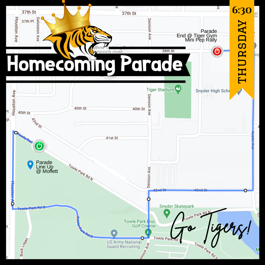 hoco parade route