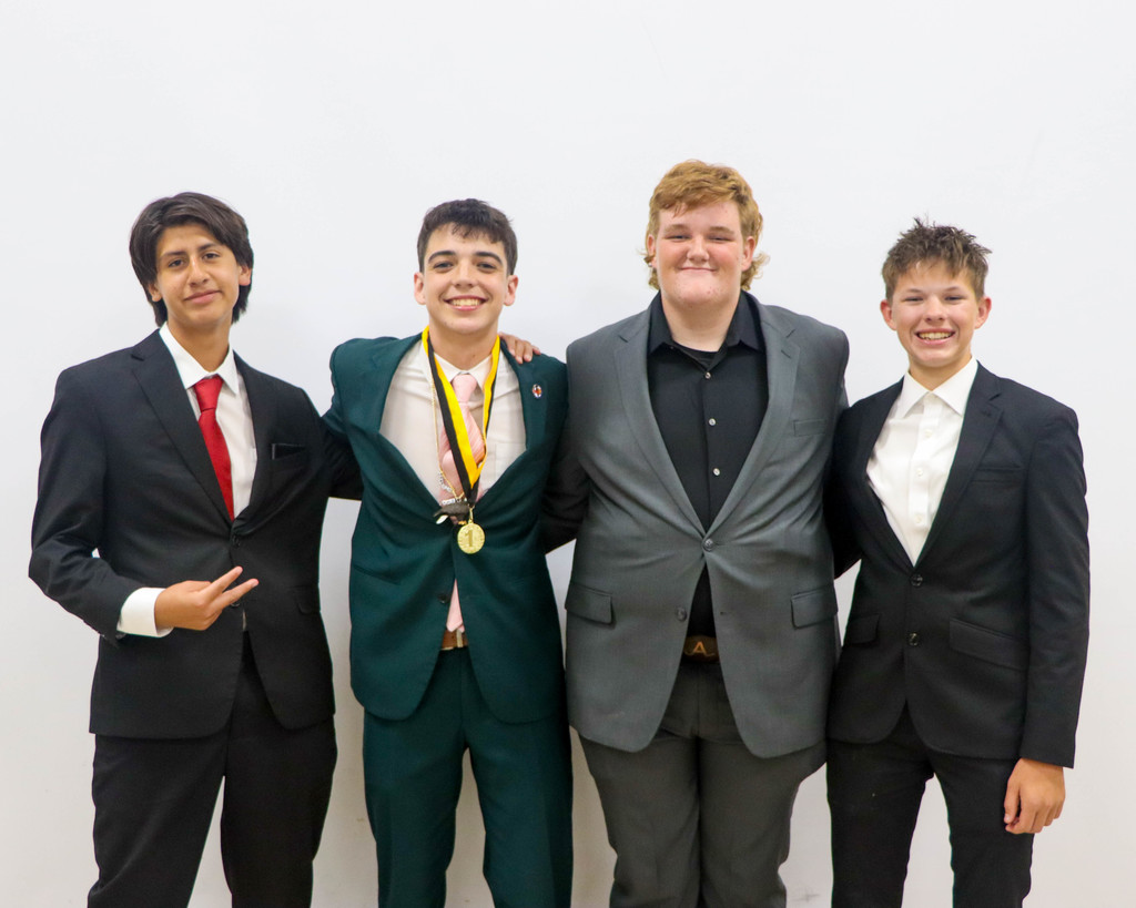 speech and debate students posing 