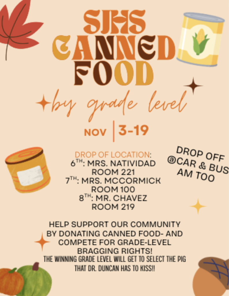 sjh can food drive