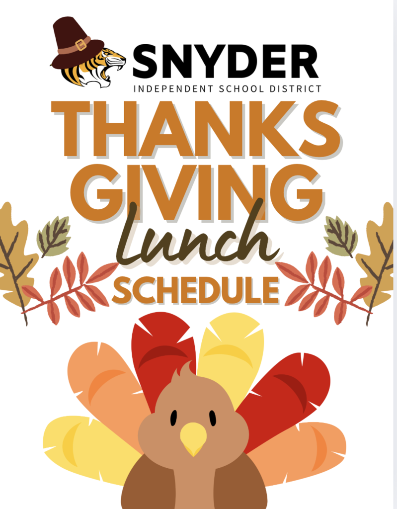 thanksgiving lunch schedule