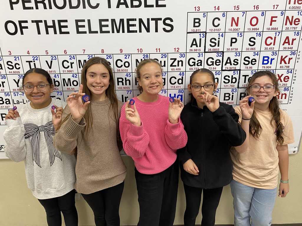 students showing off their playdoh planets