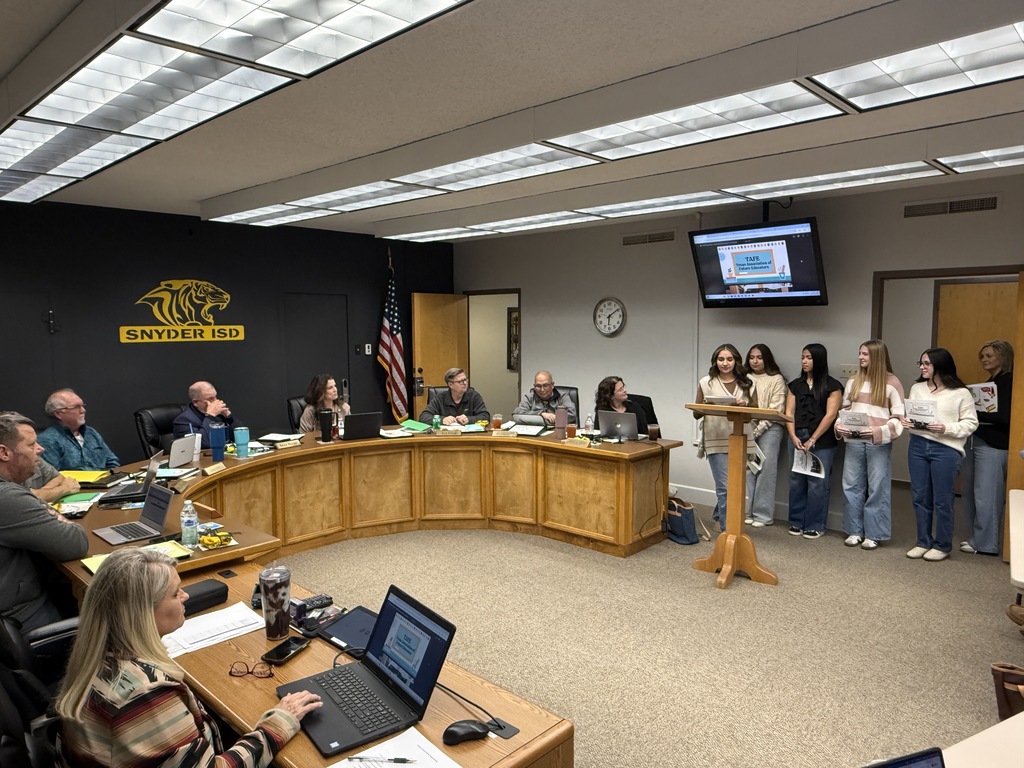 students presenting to the board