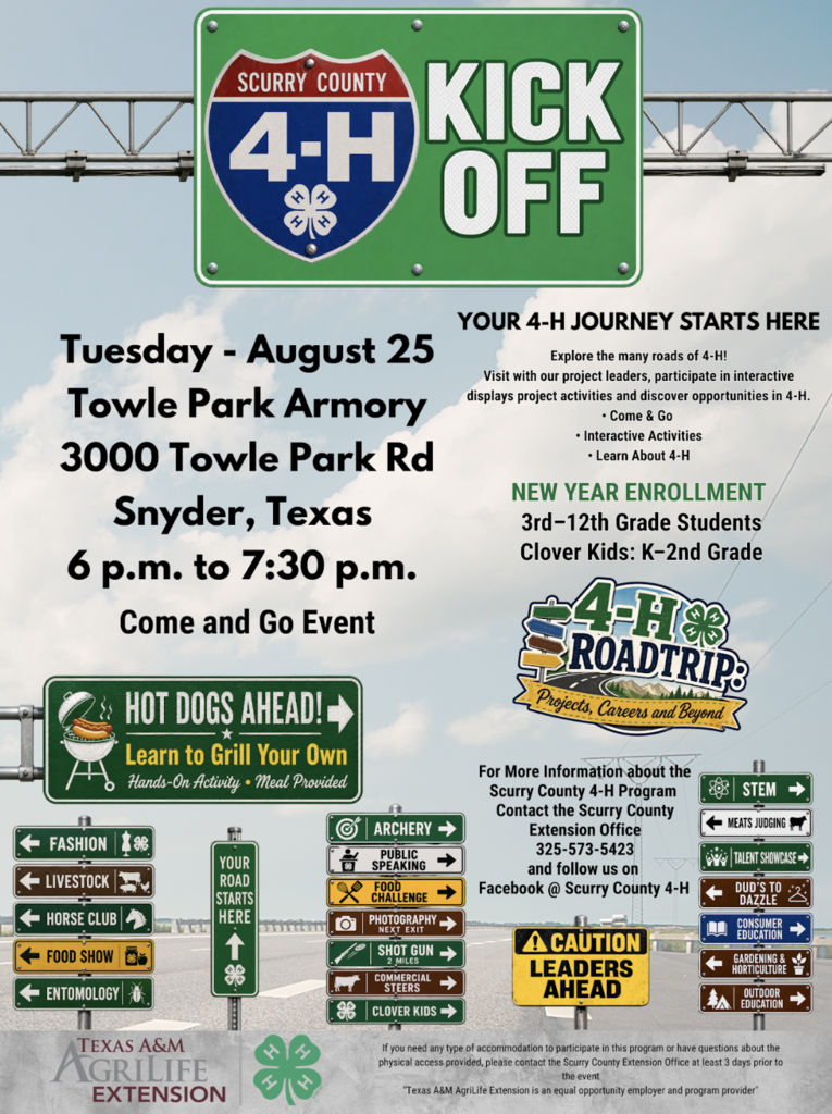4 h kickoff flyer.