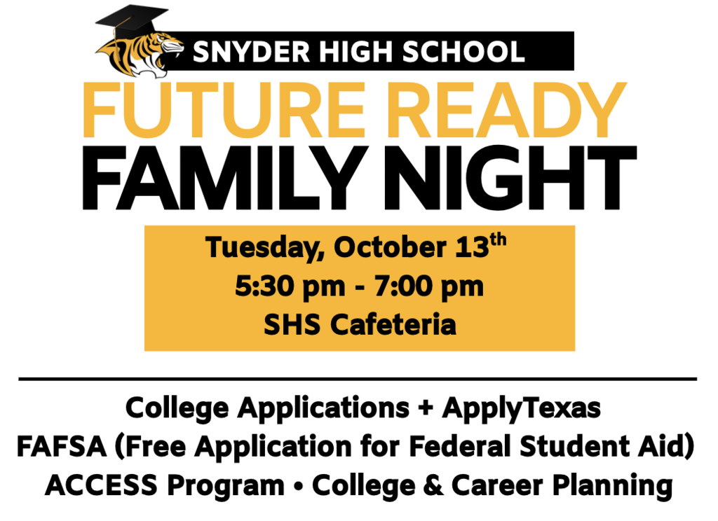 hs future ready family night graphic