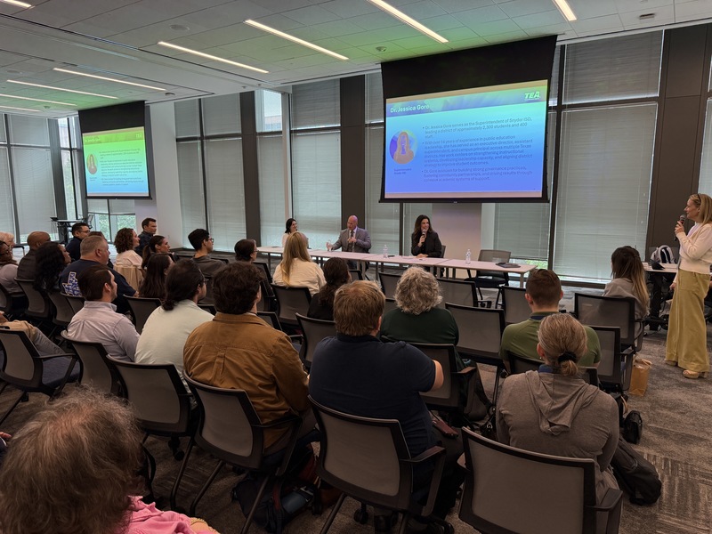 room full of attendees