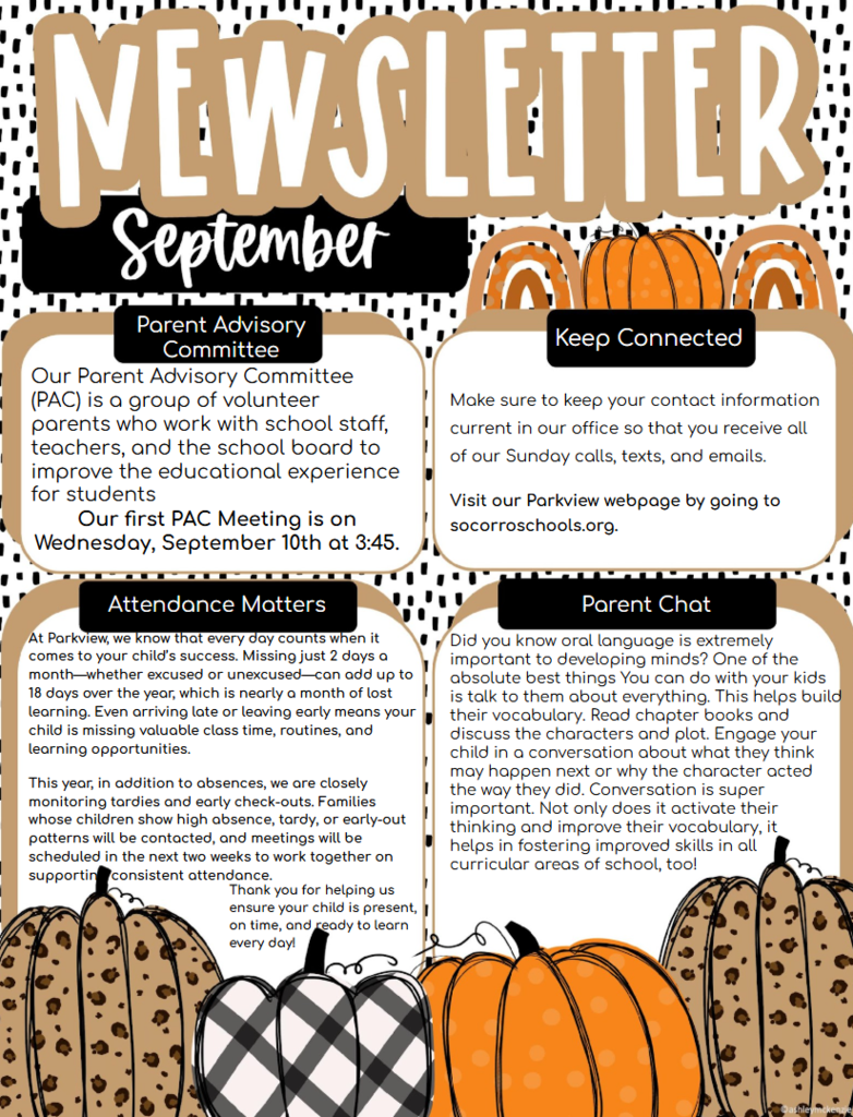 September Newsletter