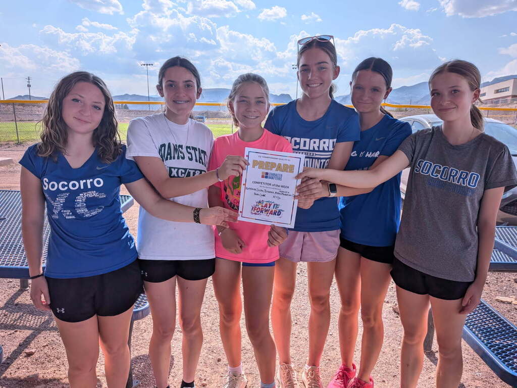XC award for meeting their goals and being "PREPARED"