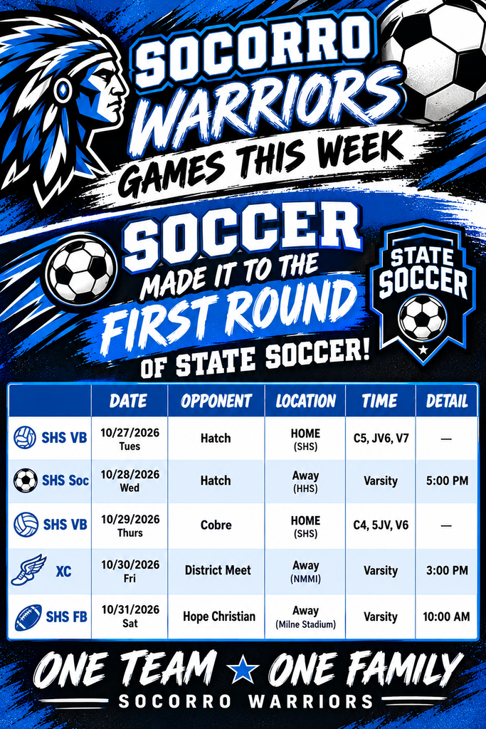 Athletic Weekly Events