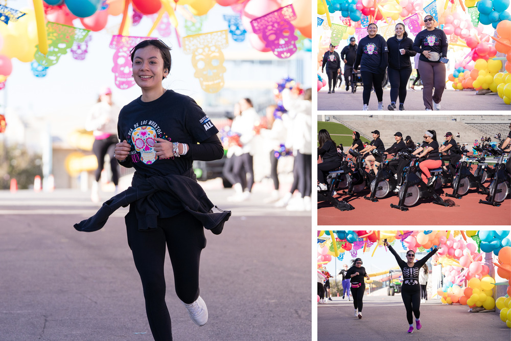 Collage of participating staff and community members at expo