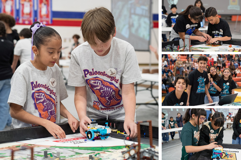 Collage of Robocom event photos