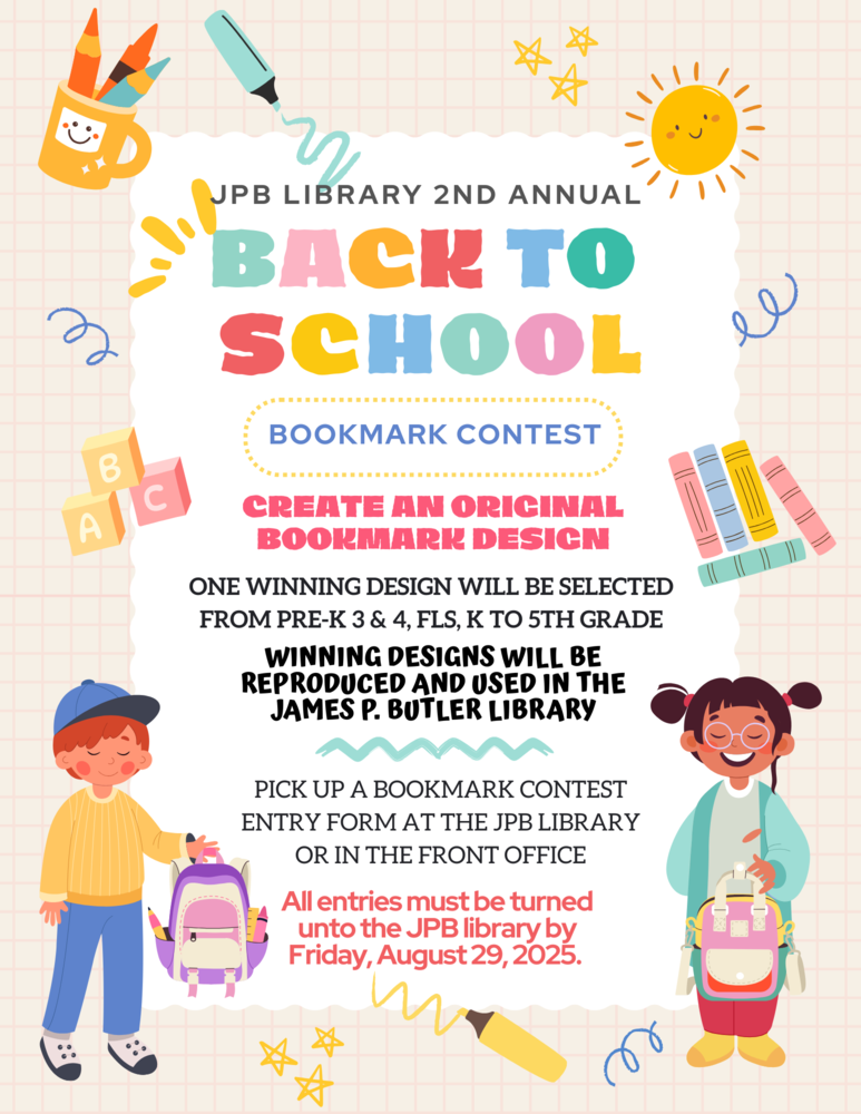Back to School Bookmark Contest