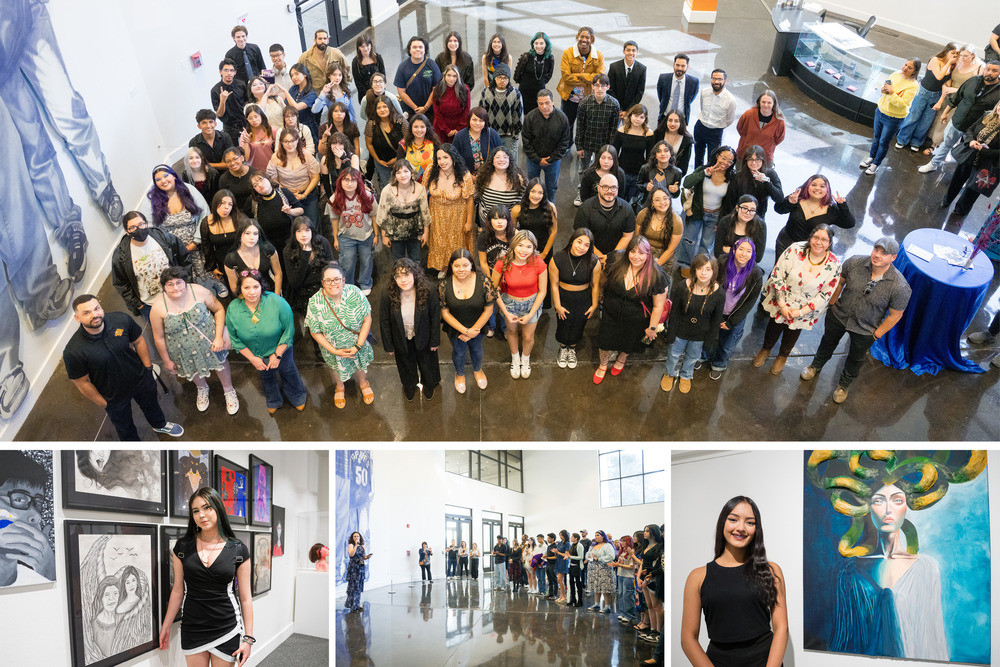 Collage of SISD student artists at EPMA