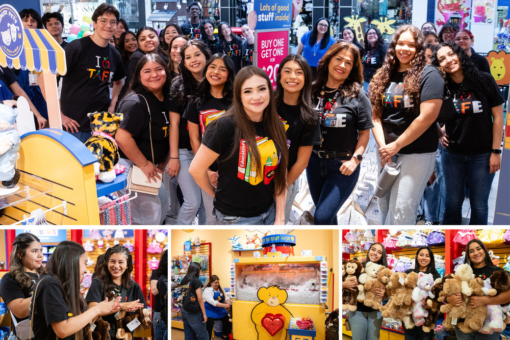 Group photo of El Dorado students at Build-A-Bear