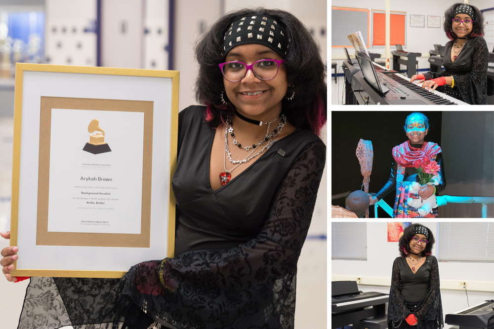 Collage photos of Arykah Brown