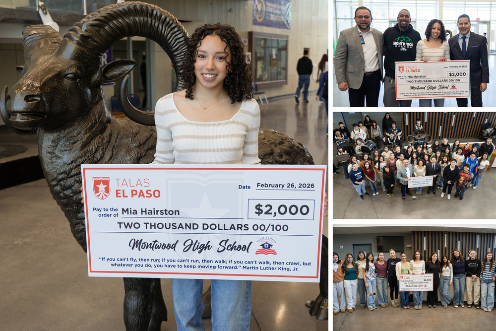 Collage photo ot TALAS El Paso scholarship event