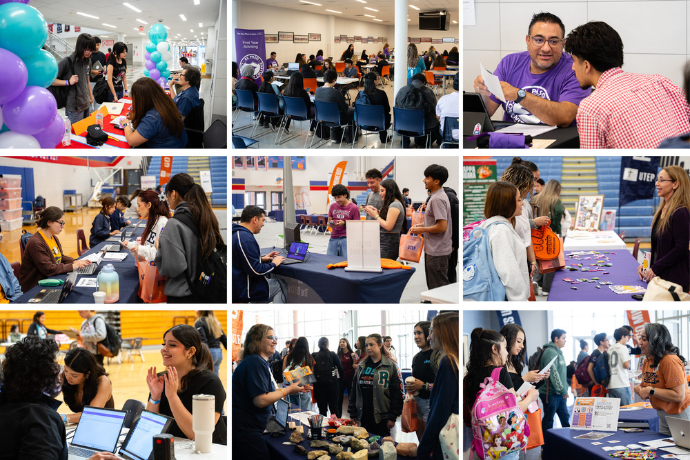 Collage photos of students participating in operation college bound