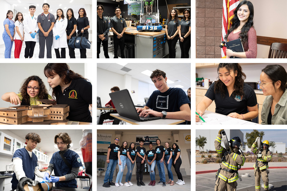 Collage of students in advanced academies