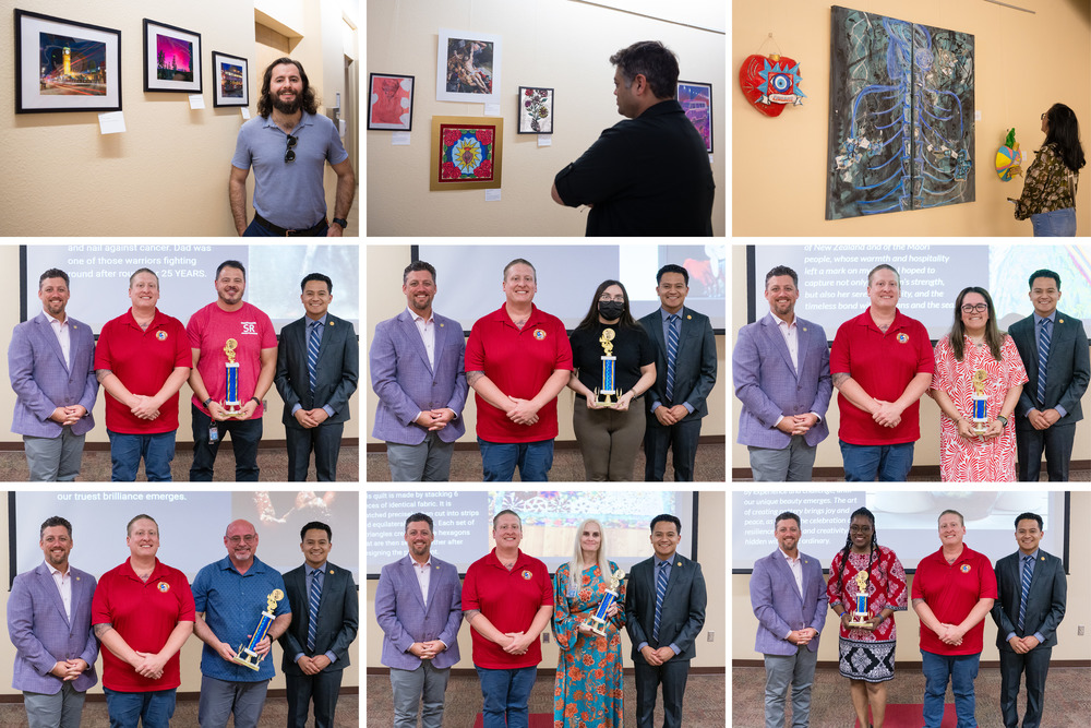 Collage of Employee art event