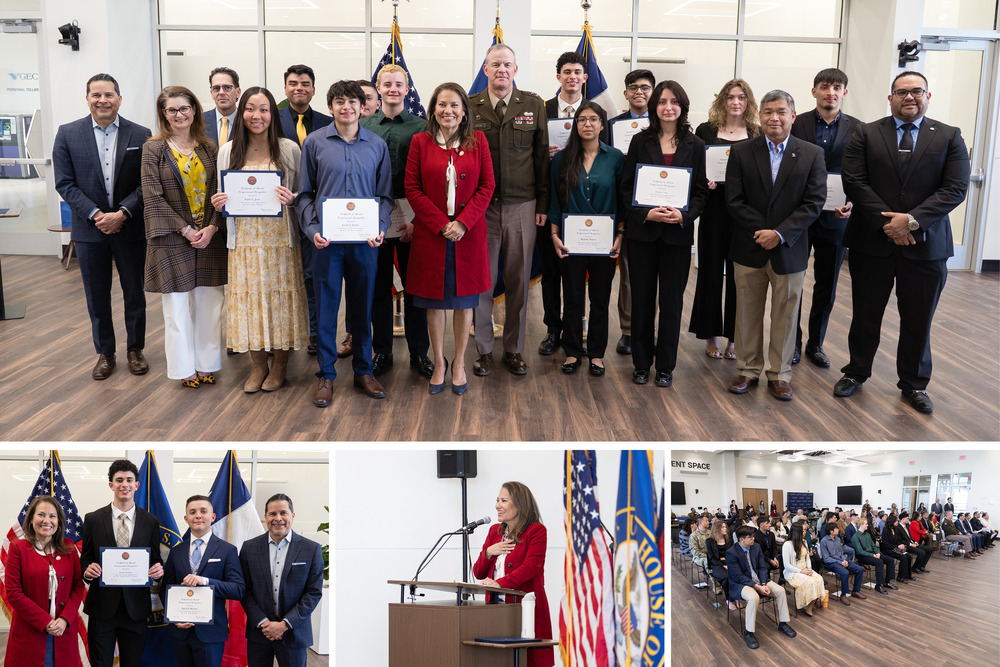Collage of Congresswoman Escobar event