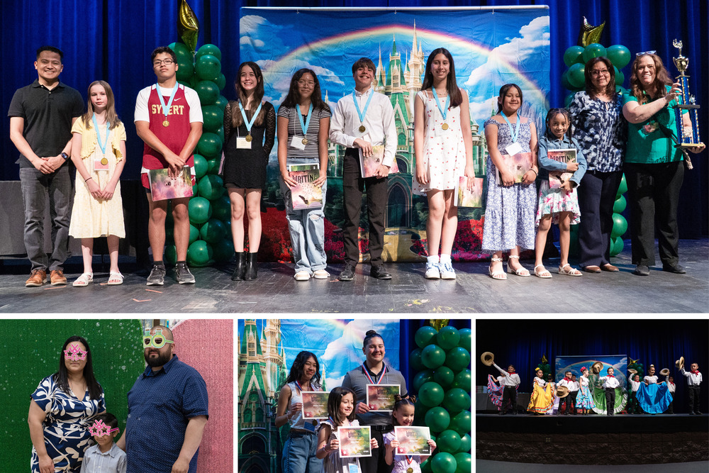 Collage of Literary anthology event