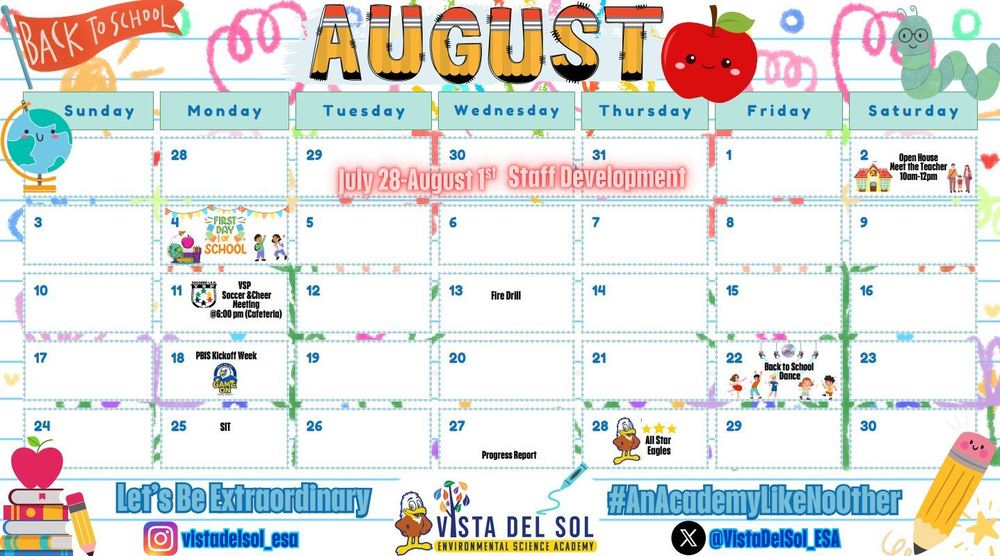 August Calendar