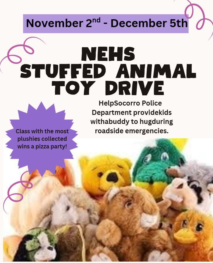 NEHS Stuffed Animal Toy Drive