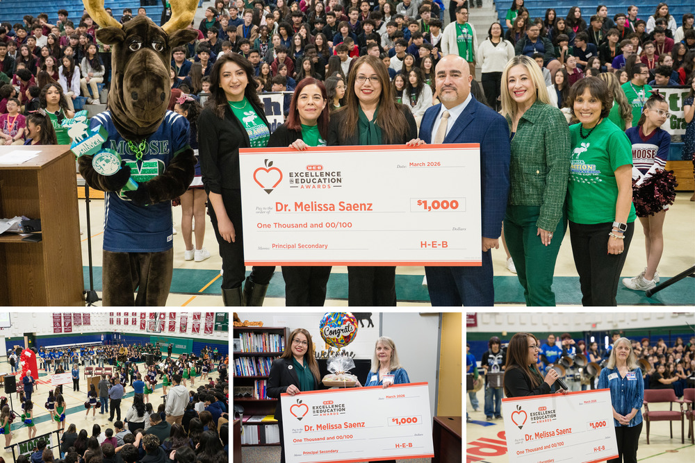 Collage photos of HEB award event