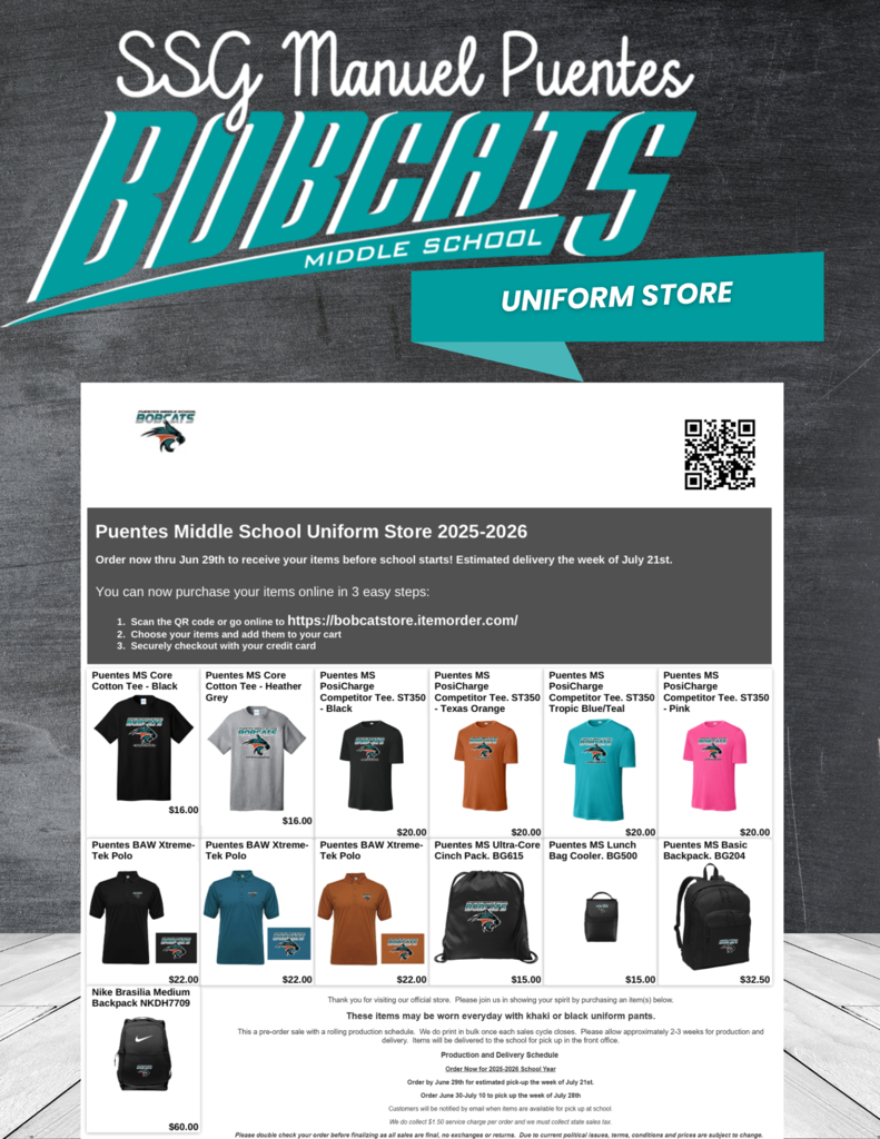2025 - 2026 Uniform Store/Dress Code