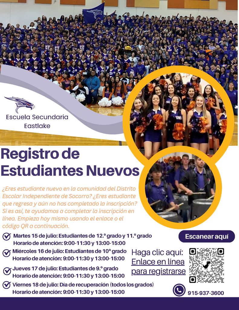 Eastlake High School Registro de Estudiantes Nuevos