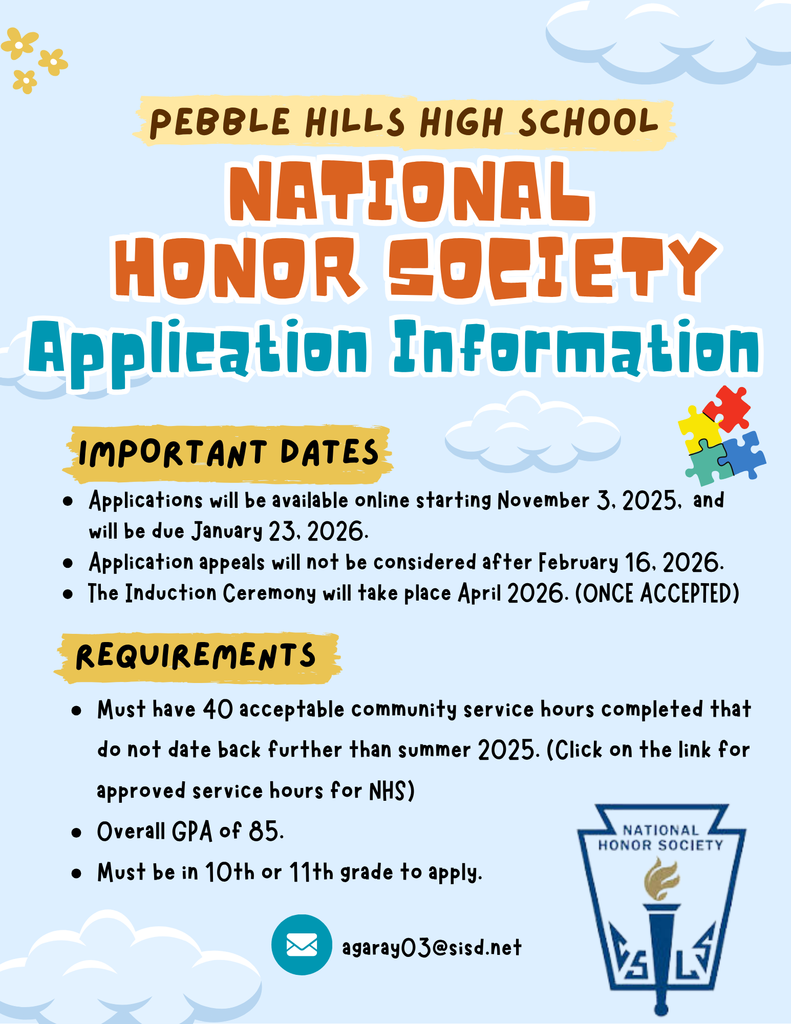 NHS Application Information