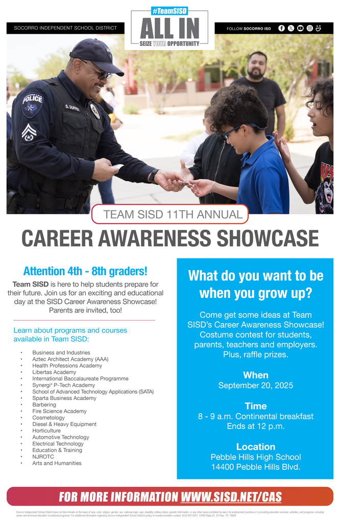 CAS Event poster
