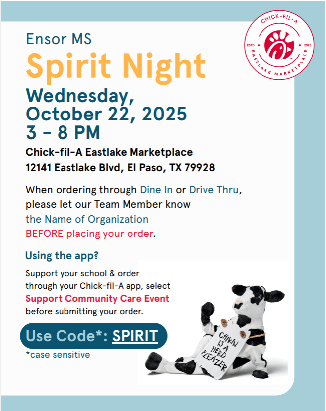 Ensor Chick-fil-A NIght