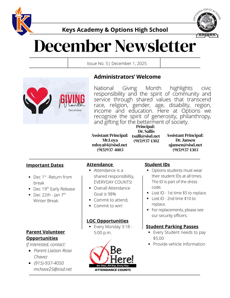 December Newsletter 