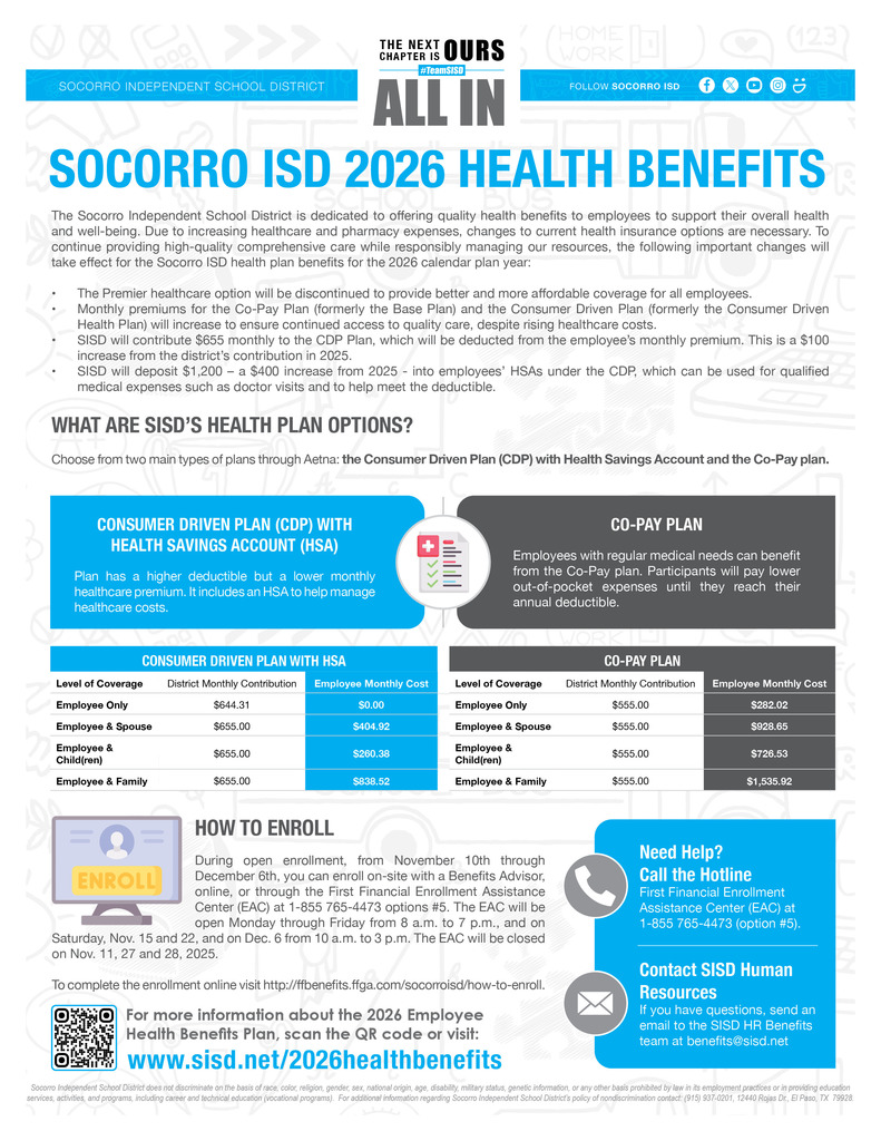 2025 SISD Health Benefits Flyer