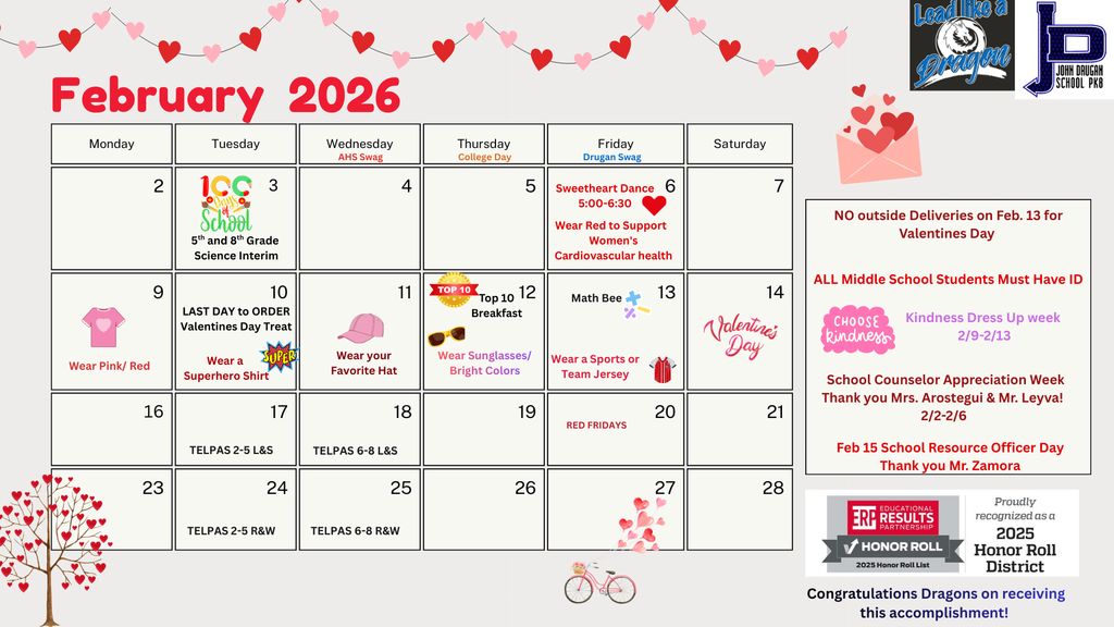 February Parent Calendar 