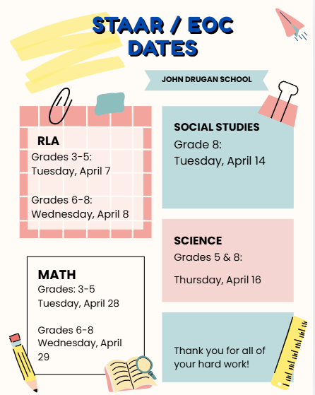 STAAR Testing Dates 2026