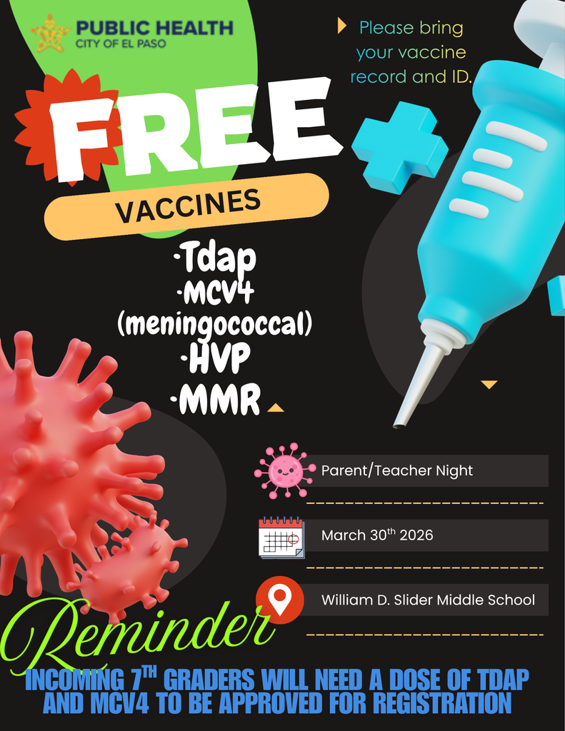 Slider Middle School Spring Open House