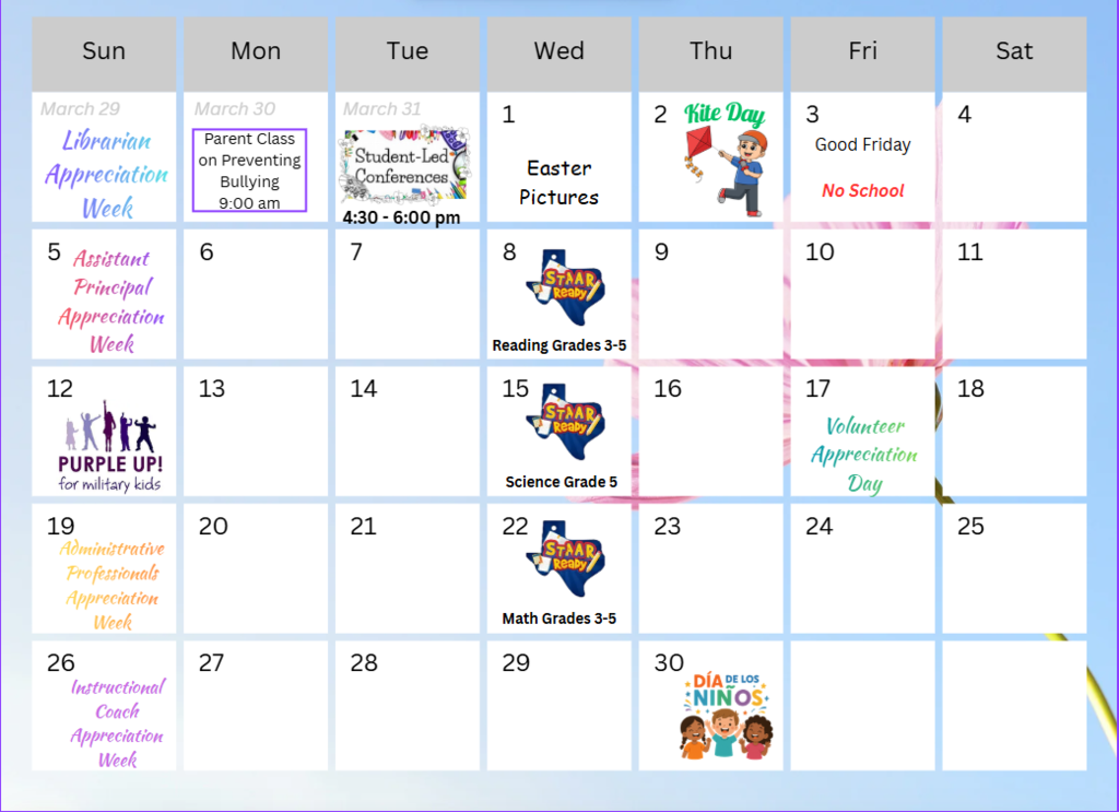 April Calendar