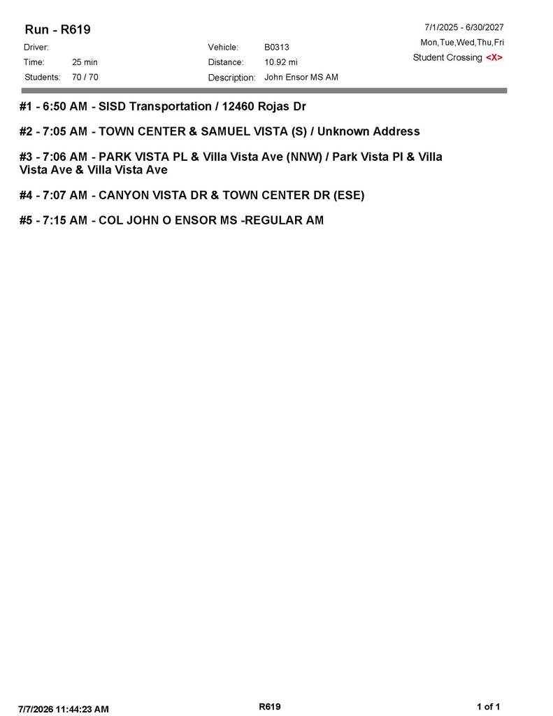 Ensor Bus Routes 26-27