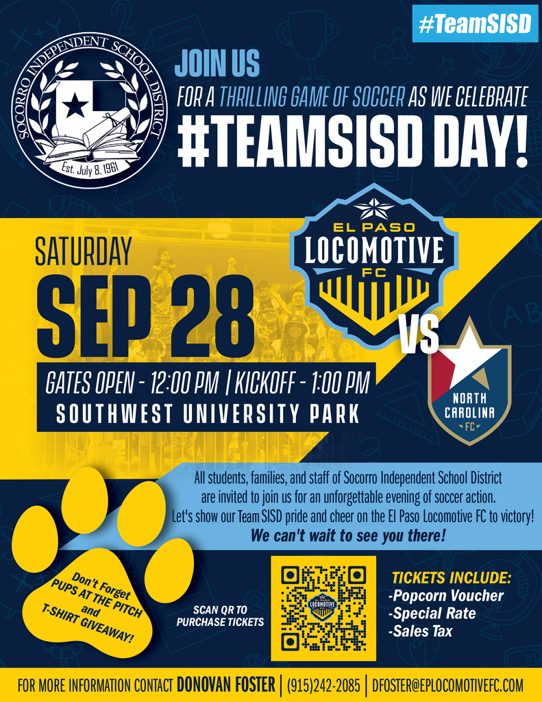 #TeamSISD Day with the El Paso Locomotives FC