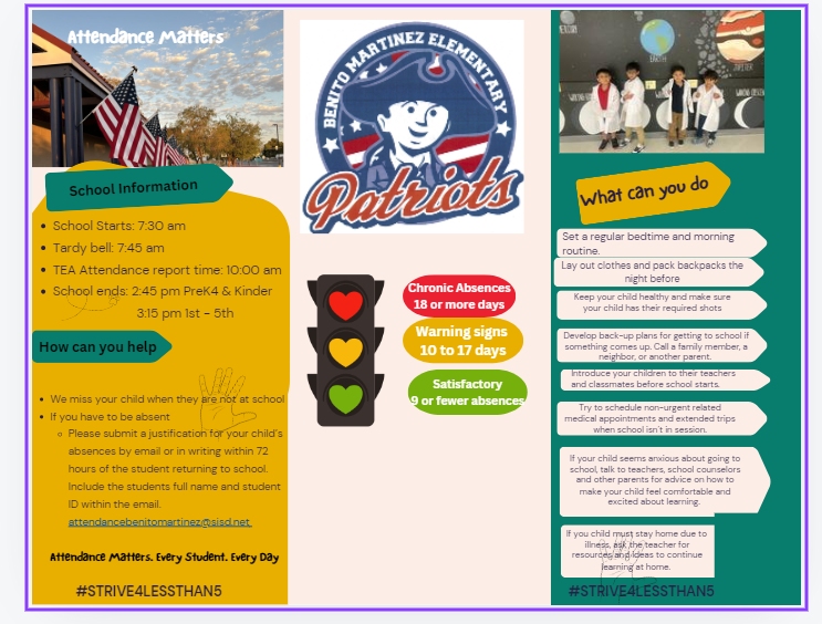Attendance Matters Flyer.