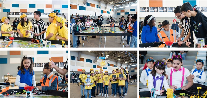 Students participating in ROBOCOM