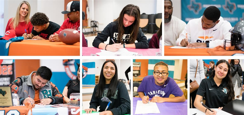 Pebble Hills student athletes signing