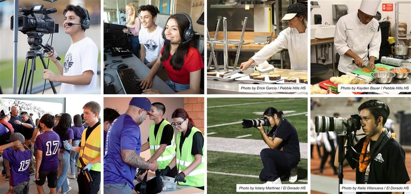 Students participating in CTE Programs at the SAC