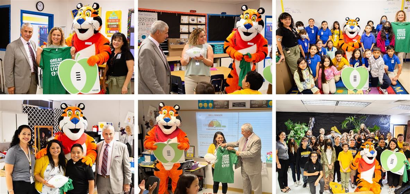 Surprise visits and presentations at Vista del Sol and Hurshel Antwine