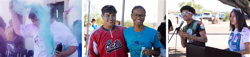 MECHS students at homecoming celebration