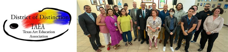 SISD Fine Arts staff and Board Trustees group photo