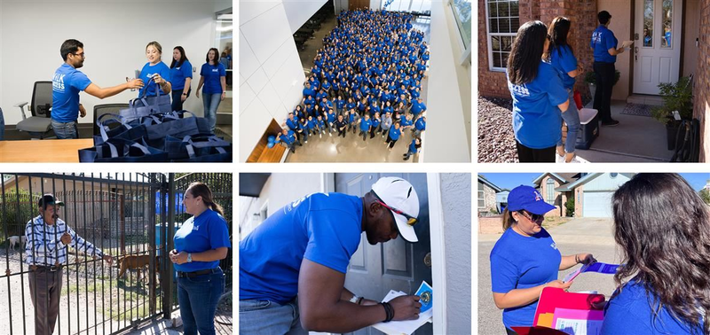 Staff participating in walk for success