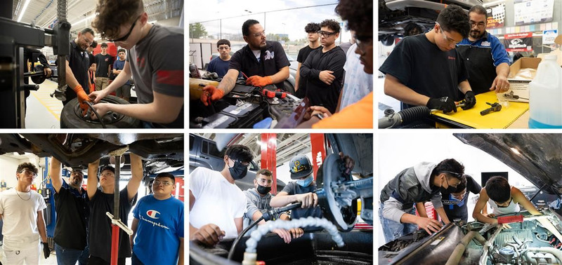 SISD students in the automotive program