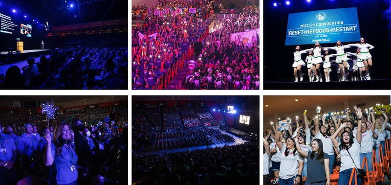 Staff celebrating at 2022 SISD Convocation